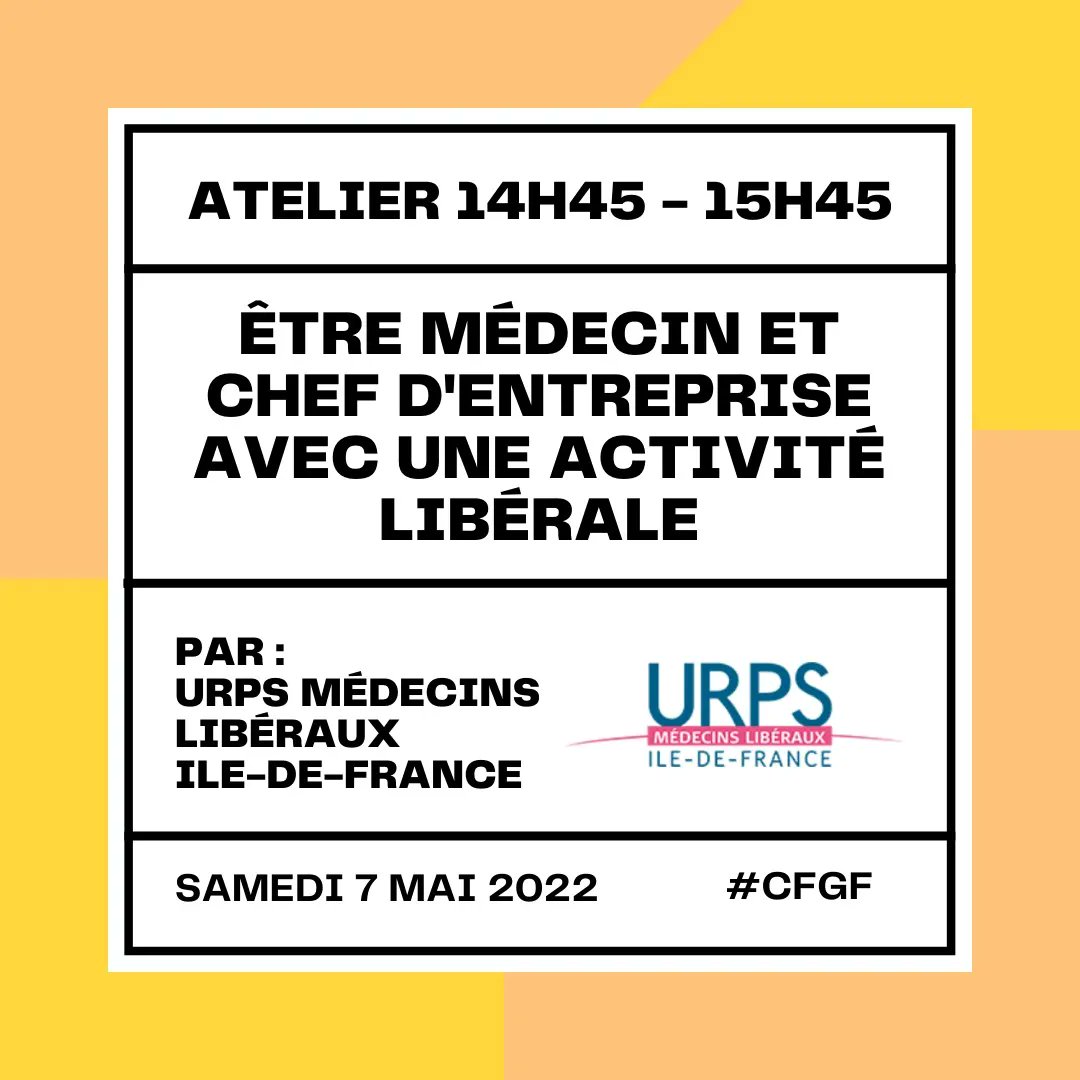 SRPIMG's tweet photo. [Présentation de 3 Ateliers]
Rendez-vous le samedi 7 mai pour la première édition du Colloque des Futurs Généralistes Franciliens #CFGF 🥳

Un événement du @SRPIMG fait par et pour les #internes de médecine générale d'@iledefrance

👉 https://t.co/JX76lGQnZ5 https://t.co/Oa1gy8RrR1