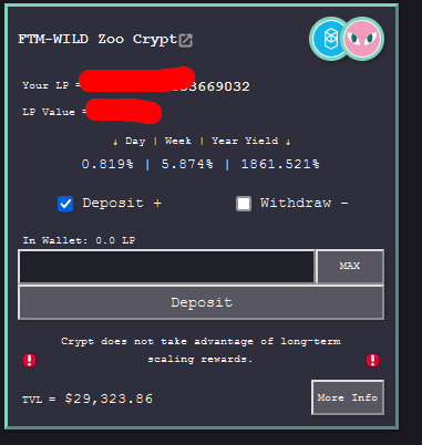 PaddySpudz's tweet photo. Tasty 1861.521% APR  over on #ReaperFarm on $FTM - $WILD - LP 

https://t.co/9FVaEe1Qkl

Add Your LP Here: 

https://t.co/1qx993xwpO

#PaddySpudz https://t.co/qrNfmznjiC