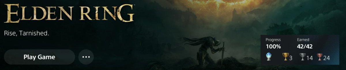 Fub0z's tweet photo. Finally got that delicious Platinum for Elden Ring 🏆

Best Open-World game in years!💯👏 https://t.co/FlrpbqLANc