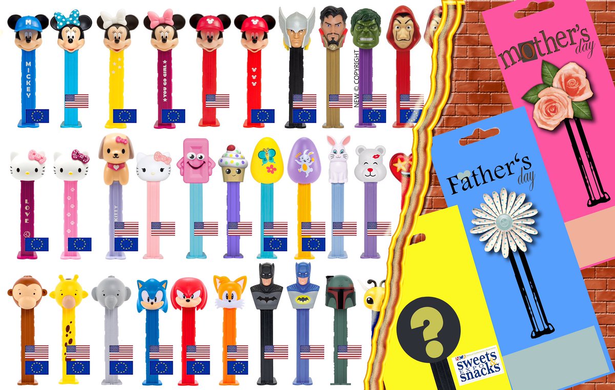 pez_pals's tweet photo. Our updated #PEZ pictorial! Plus time to speculate... find out more on our blog: https://t.co/Gh4X0foD95 #PEZHead #PEZCollector #PEZCollection #PEZCandy #PEZDispenser #MothersDay #fathersday https://t.co/YCemYfIgkM