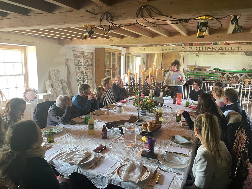 DominicCJones's tweet photo. First meet of Jersey Food Systems Lab, an unofficial community group curated by @indiahamilton_ and Olly Griggs aiming to build bridges between different groups of islanders to support a healthy and thriving food system for all. #JSFL https://t.co/9gG95qL4hN