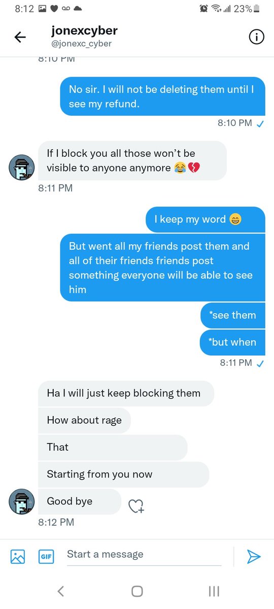 Dani5455's tweet photo. @Jessica92328032 @jonexc_cyber is a scammer. Please retweet this. https://t.co/QYINi1yIkX