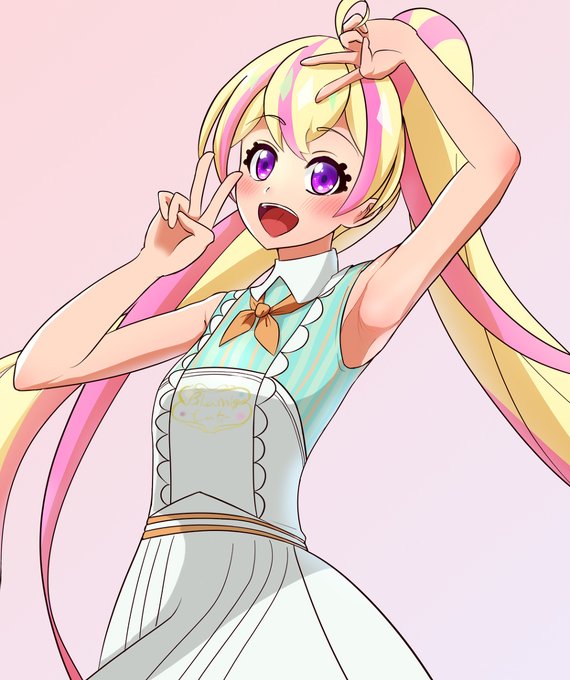 ハナちゃんおたおめ絵 #ハナ(アイカツプラネット!) #アイカツプラネット! #音羽舞桜 #腋 https://t.co/8Ehm7QsWlW 