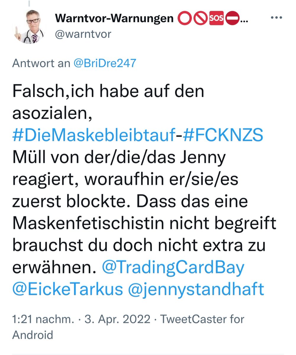 EickeTarkus's tweet photo. Dieser #Quernazi lädt anonym (nach Block) unter den Tweets von @jennystandhaft widerlichen Müll ab und freut sich sicher über ein paar entsprechende Kommentare. Melden schadet auch nicht.
Ich bin leider auch schon geblockt. https://t.co/TaXdldaOlj