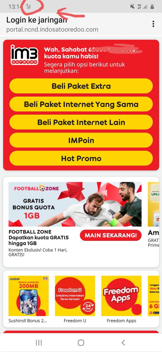 Buyz's tweet photo. Spt ini min @IndosatCare tulisannya https://t.co/tFyGi1BueV