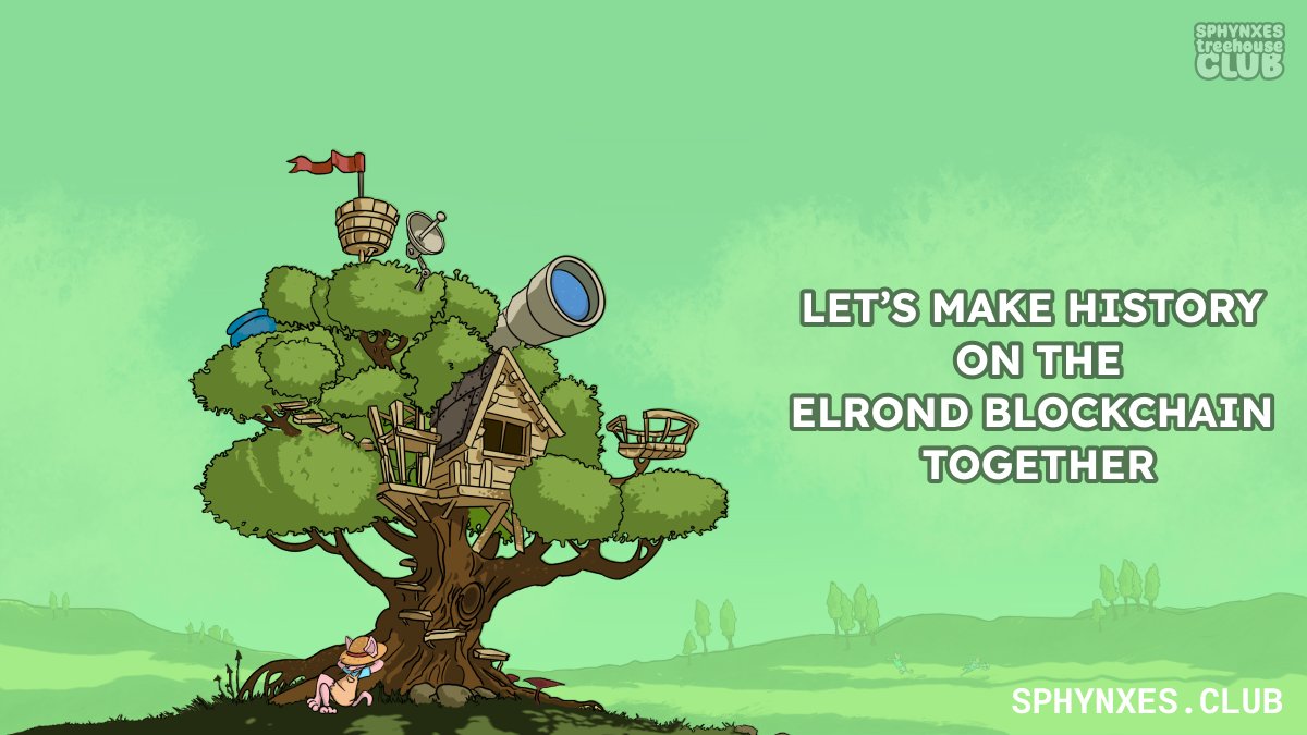 Royalty rewards, DAO launch, staking benefits for holders, charity support, derivative projects, our Roadmap contains all that.🗓️ 

Join us on Discord and become part of a great community!😻 

discord.gg/xgMZB43HST 

#Elrond #ElrondNetwork #NFT #NFTCommunity