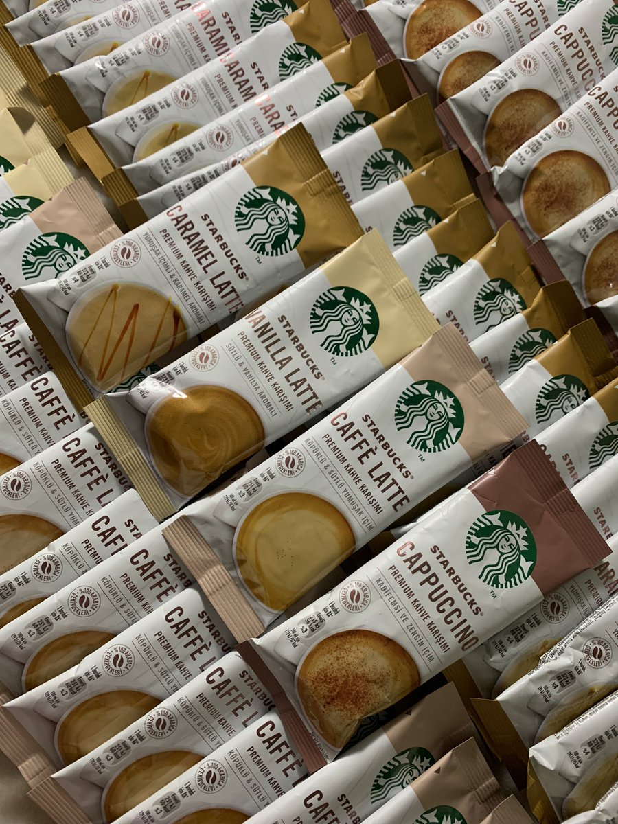 YL_bello's tweet photo. กาแฟสตาร์บั๊ค รูปแบบซอง สะดวก ชงง่าย สามารถซื้อเก็บไว้ชงกินที่บ้านเลยได้นะคะ มีของพร้อมส่ง มีทั้งหมด 4 รสชาติ Vanilla,Caffe,Caramel(ขายดี) และ Cappuccino ซองละ 35 บาท
Instant Starbucks Coffee จากตุรกี
ค่าเดินทาง 40-.ไม่บวกเพิ่ม ไม่มีขั้นต่ำ ซื้อ 10 ซอง แถม1 (เลือกรสได้ค่ะ) https://t.co/rcDGK23jq5