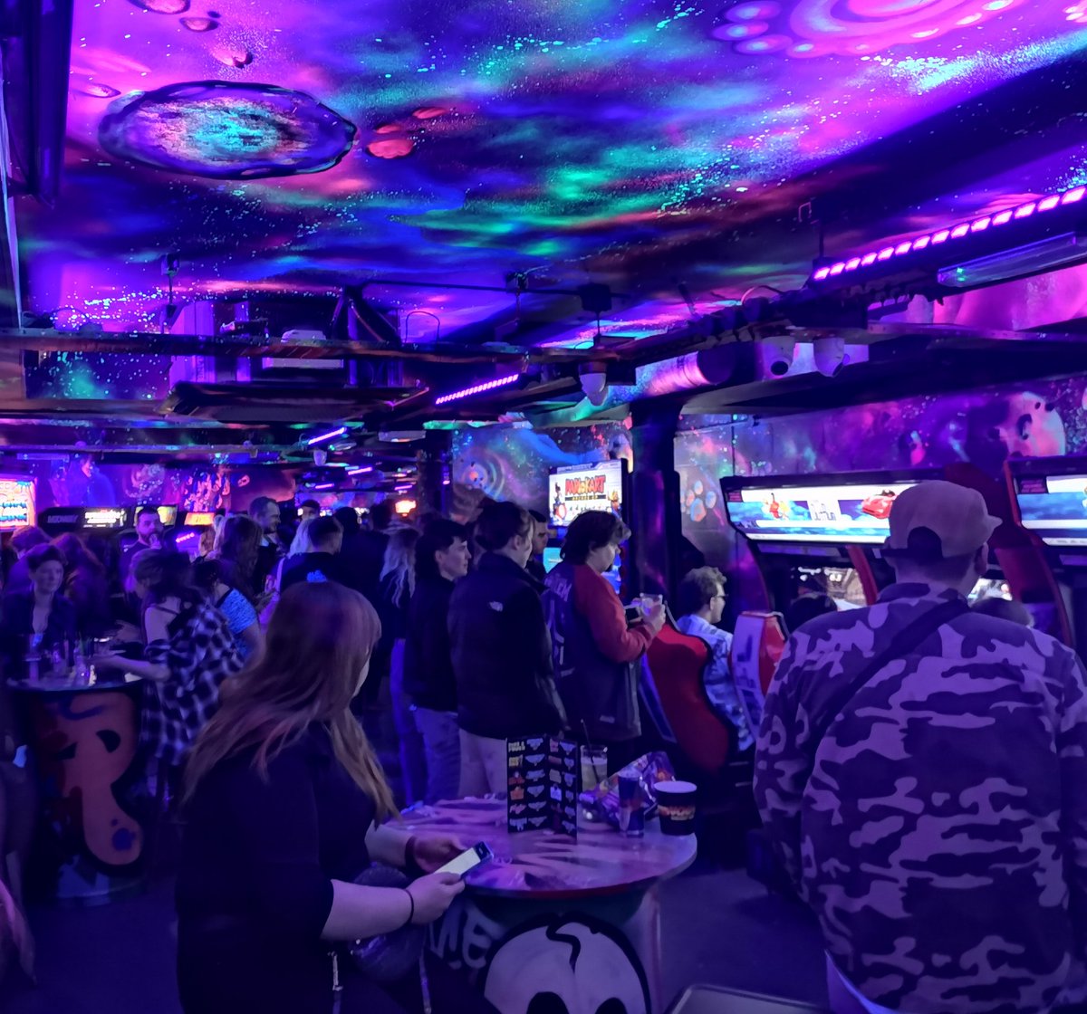 martincpryde's tweet photo. A very fun time with @dvdb21 at the new arcade bar in town @nq64glasgow 🕹️ Good vibes, great cocktails and even better games. My kinda place 💜🙌🏻
#nq64 #nq64glasgow #gamingcafe #gamingbar #arcadegames #retrogames #insertcoins #gamingcocktails #glasgowcitycentre #Glasgow https://t.co/MYLHTDPh7e