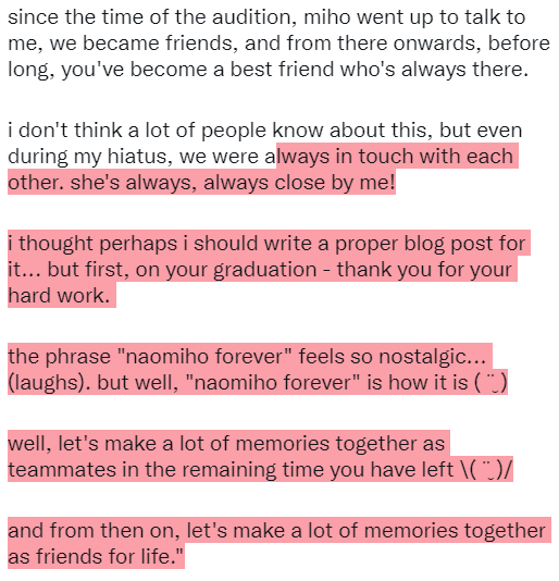 theblueslope's tweet photo. #naotalk on miho's graduation https://t.co/w6eXasjA3P