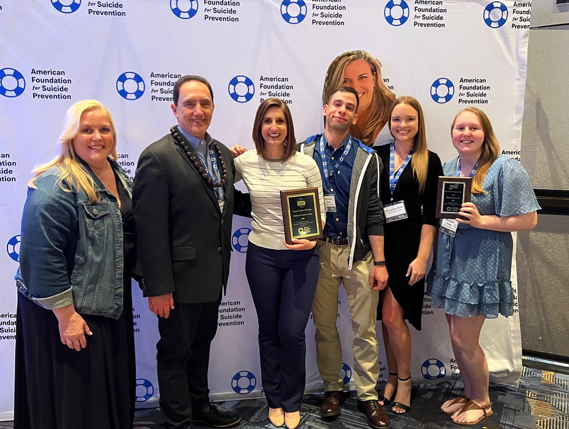 AFSPNCAC's tweet photo. We are thrilled to share that last night our chapter was recognized with the Overall Chapter of the Year award at the annual Chapter Leadership Conference! Thanks to our supporters for making our impact a reality, & congrats to the many other achievements across the U.S.! #AFSP22 https://t.co/NFQIdiCcX5