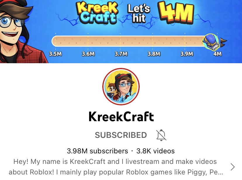 KreekCraft on X: Reminder that the live sub count websites you