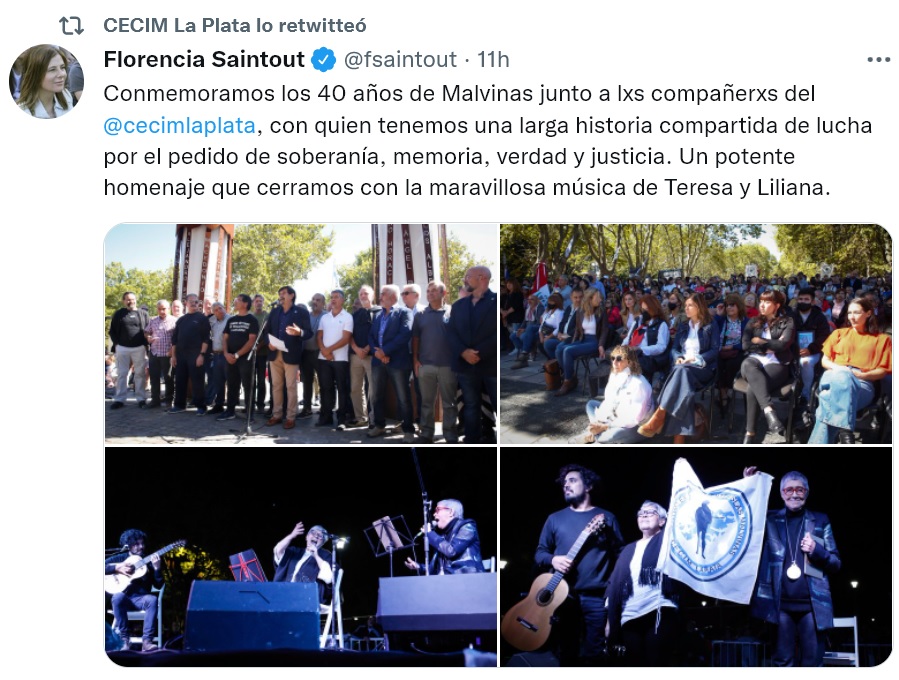 Justicia_y_C's tweet photo. Algunos "chapean" con Malvinas mientras arman estructuras paralelas de izquierda como CECIM que pretende llevar a juicio a los veteranos con el cantito "Memoria, Verdad y Justicia". El "entrismo" de siempre. https://t.co/FOTtl72h92