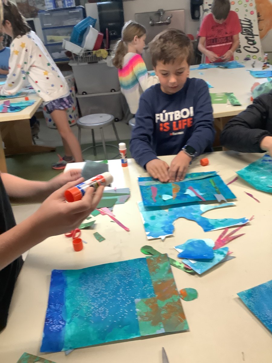 TPE_Hobart's tweet photo. A great start to watercolors inspired by Louis Comfort Tiffany! Fourth Grade Artists can’t wait to show you the finished masterpieces soon! @terraceparkelem @MariemontArts https://t.co/8WiaZfPnvl