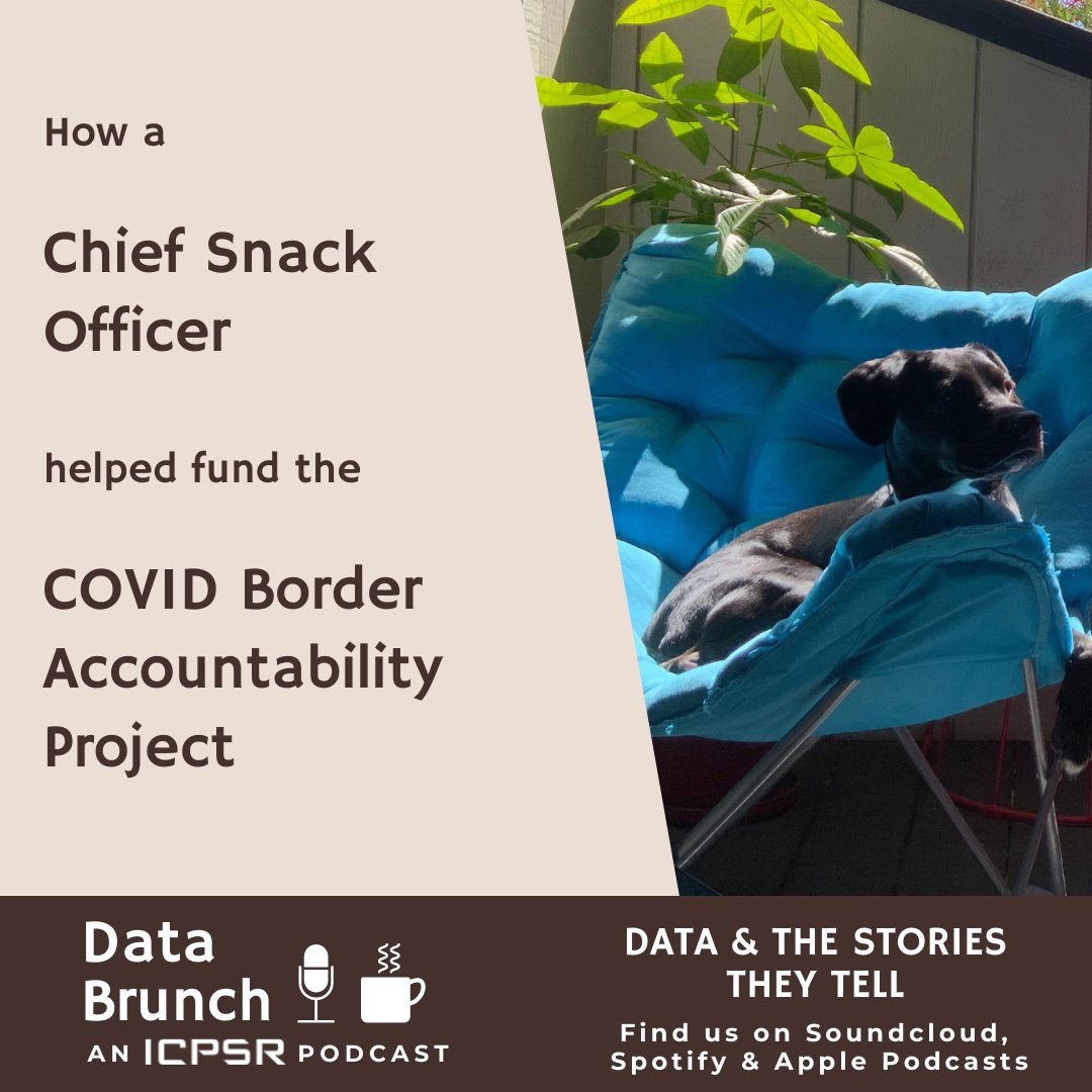 In our newest Data Brunch episode we talk with the COVID Border Accountability Project (<a href="/COBAPteam/">Covid Border Accountability Project (COBAP)</a>) about tracking international border closures. How countries reacted, how they didn't, and how a dog helped fund it all. myumi.ch/ICPSRDataBrunch

#DataBrunch #COVID #GoodDog