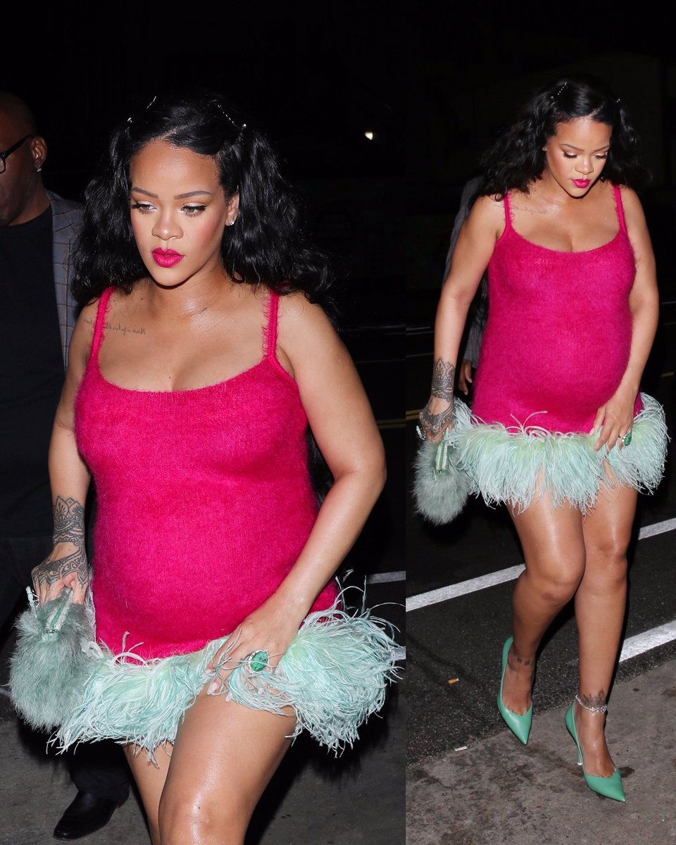 rihanna looks amazing in LA last night