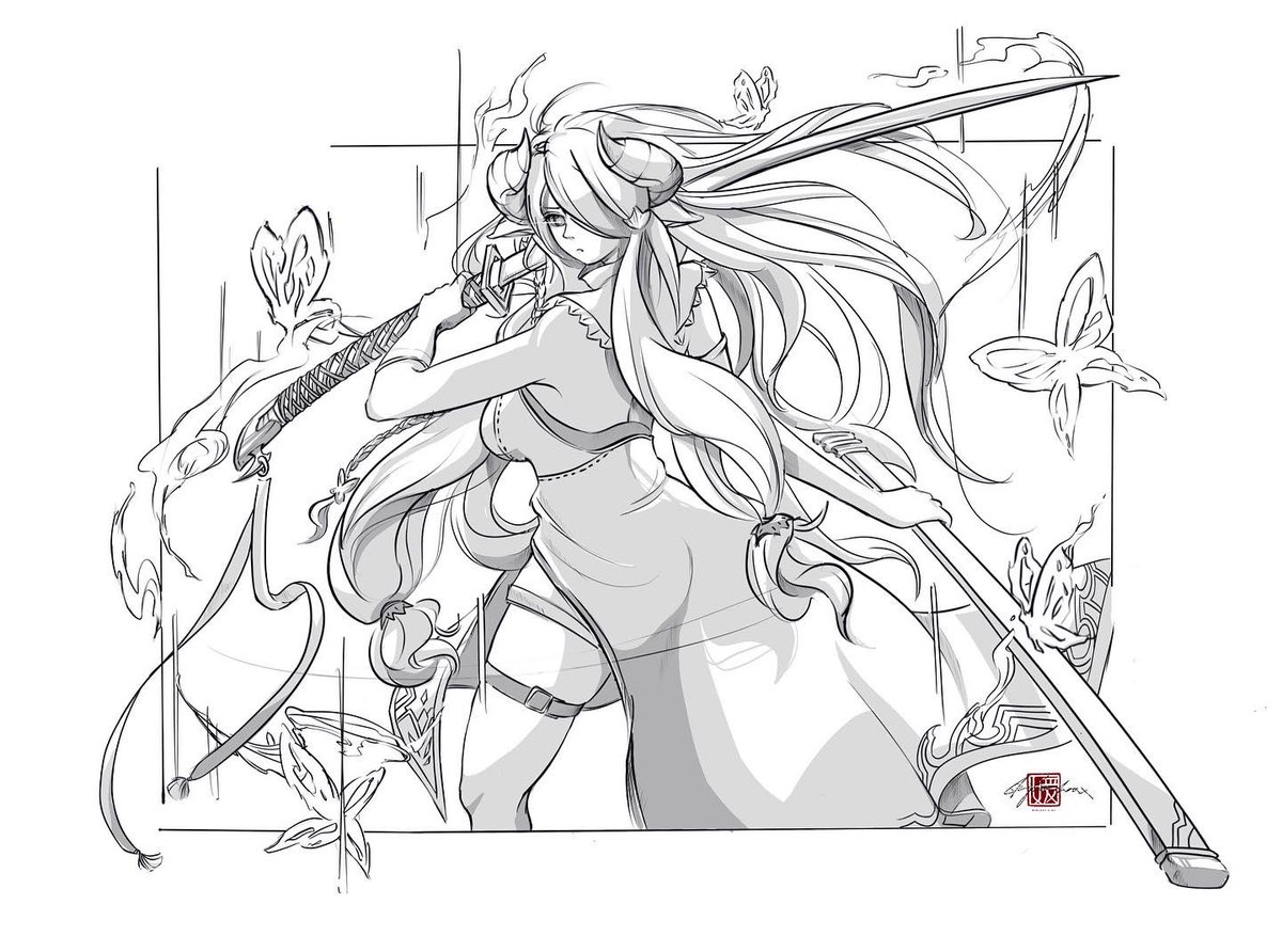 skylachanhw's tweet photo. #narmaya #ナルメア

Again trying sth less static n poses

#illustration #procreate #drawing #ワムデュス #granbluefantasy #絵描き #絵 #絵画 #グランブルーファンタジー #グラブル https://t.co/PhAzz2h5LU