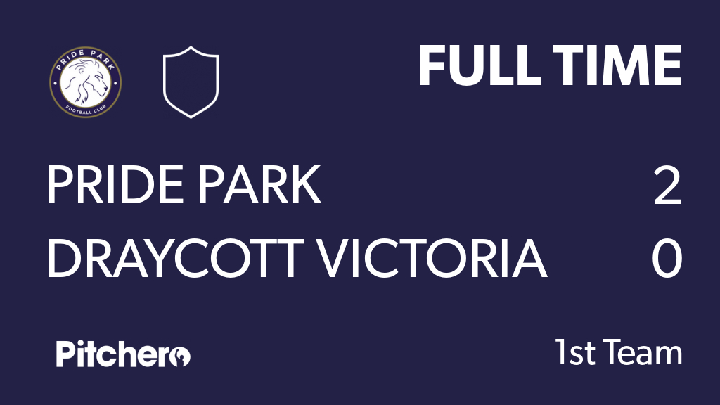 PridePark_FC's tweet photo. FULL TIME: PRIDE PARK 2 - 0 DRAYCOTT VICTORIA
#PRIDRA #Pitchero
https://t.co/r2JdtDQ9AL https://t.co/iMqH7qd4LI