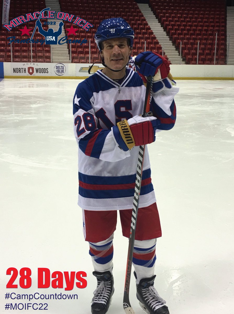1980hockeycamp's tweet photo. It's #28 John Harrington Day!
Day 28 on the #CampCountdown & Coach Harrington is ready to suit up and jump on the ice with all of you! Coach wants to know what your training day looks like today! Are you ready?😆 🏒🥅
#MOIFC22 #28togo #MiracleOnIce #80MiracleTeam #80Gold #Coach https://t.co/ZCZgdRKIbS