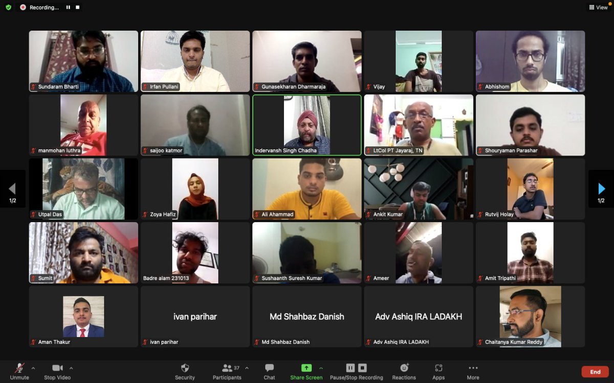 IndervanshC's tweet photo. Indian Reunification Association @INReunification held 5th Annual Foundation Day through virtual meeting. Round the year activities and future course of action was discussed by Senior Panelist, Members of National committee,Zonal Heads and Chapter Head's 
@mkatju @IrfanPullani https://t.co/dpyQvsN6K6