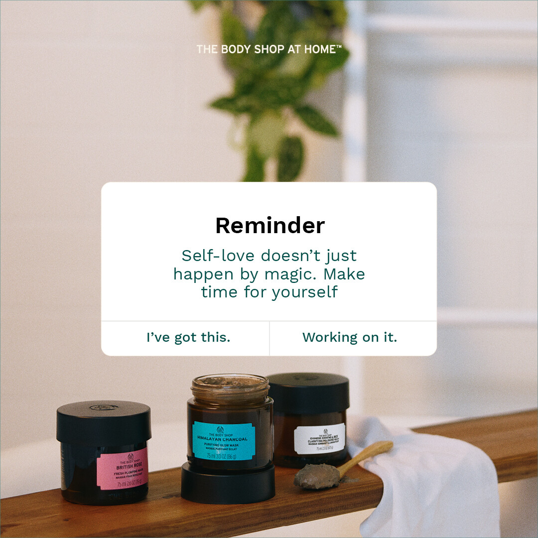TheBodyShop_MPL's tweet photo. Self-love is the key to so many doors and is always the first step to reaching your ultimate goals, no matter what they are! 🤗 

#TBSAH #SelfLove #Success https://t.co/mtkfK1voSK