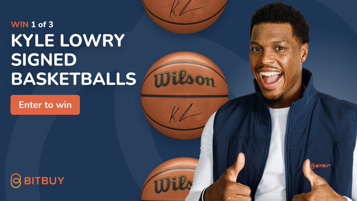 The GROAT is back in town!🏀🏀 #KLowinTO 

To celebrate, we’re giving away 3 Kyle Lowry Signed Basketballs 😵

To enter on Twitter 👇

1. Follow <a href="/bitbuy/">Bitbuy</a> 
2. RT this tweet

More ways to win &amp; link to T&amp;C 👉 bitbuy.ca/lowry

Ends April 15th.