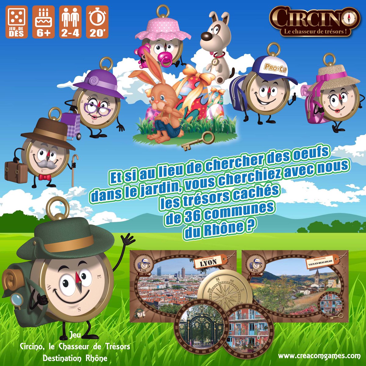 CreacomGames's tweet photo. Circino, le Chasseur de Trésors - Destination Rhône 🎲
https://t.co/nG74RiCHvc
#creacomgames #cadeau #pâques #69 #patrimoine #découverte #famille #jeudesociété #jeu 
@rhone_fr https://t.co/9a5kj69AO0
