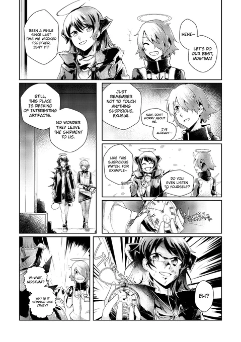 I forgot to upload this here, it's my part for @goodmornegg mosexu zine last yearrrrrr

[1/2]
#arknights 