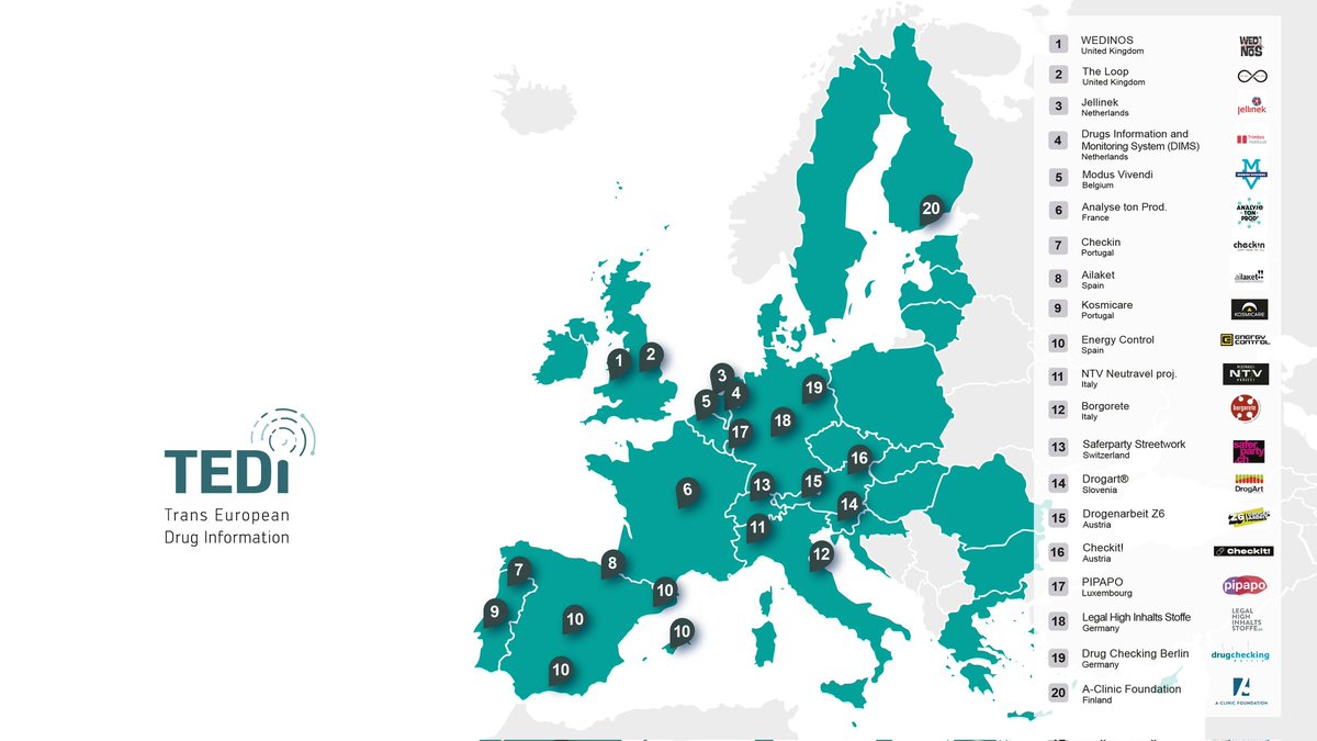 claudiovidalg's tweet photo. 20 servicios de análisis de sustancias en 13 países europeos. Y otros países alrededor del mundo los están abriendo. Esta semana hemos celebrado el #DrugCheckingDay para mostrar hasta dónde hemos llegado, de momento. Tienes más información en https://t.co/cv87rF4Pmy https://t.co/2U06CwFou7