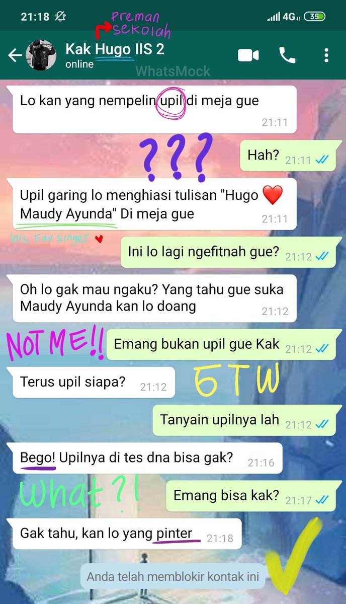 Upil
•
•
"Ngaku aja! Ini pasti upil lo kan?" - Hugo
Lee Haechan few tweets AU
by haiii_yellow
©2022