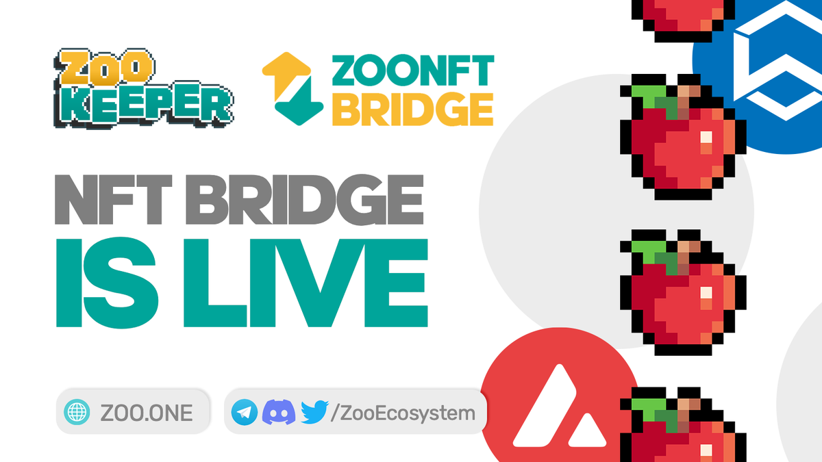 Existing ZOONFTs (ZooBoosters and ZooElixirs) minted on the original #ZooKeeper platform can be transferred to the #AVALANCHE network using ZooKeeper’s own #NFT bridge 👉 app.zookeeper.finance/safe/bridge

✅ Once transferred, they can be added to 'The Market' section and trading can begin