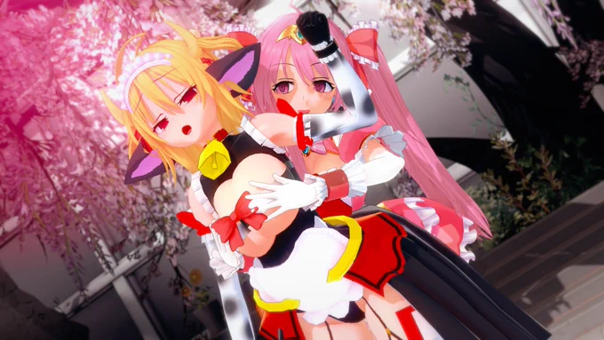 @funforce1 さんに衣装をいただいたのでペタリ、実にかわいい… 