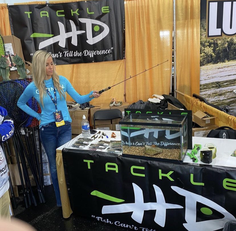 Taking a look at the @TackleHD #HiDefCraw at the @BassProShops #worldsfishingfair
