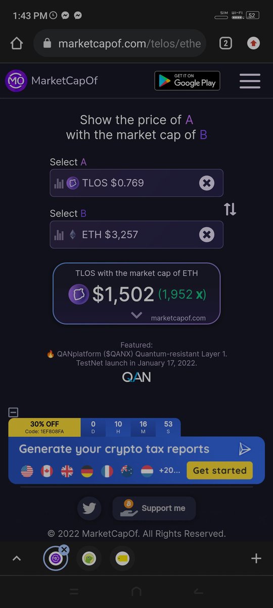 andrei_adams's tweet photo. @LadyofCrypto1 Future price of $Ada when reached the market cap of $Eth

Future price of $Tlos #Telos when reached the market cap of $Eth

#marketcap
#fastestEvm 
#Tevm 
#futureprice https://t.co/trRopbvzft