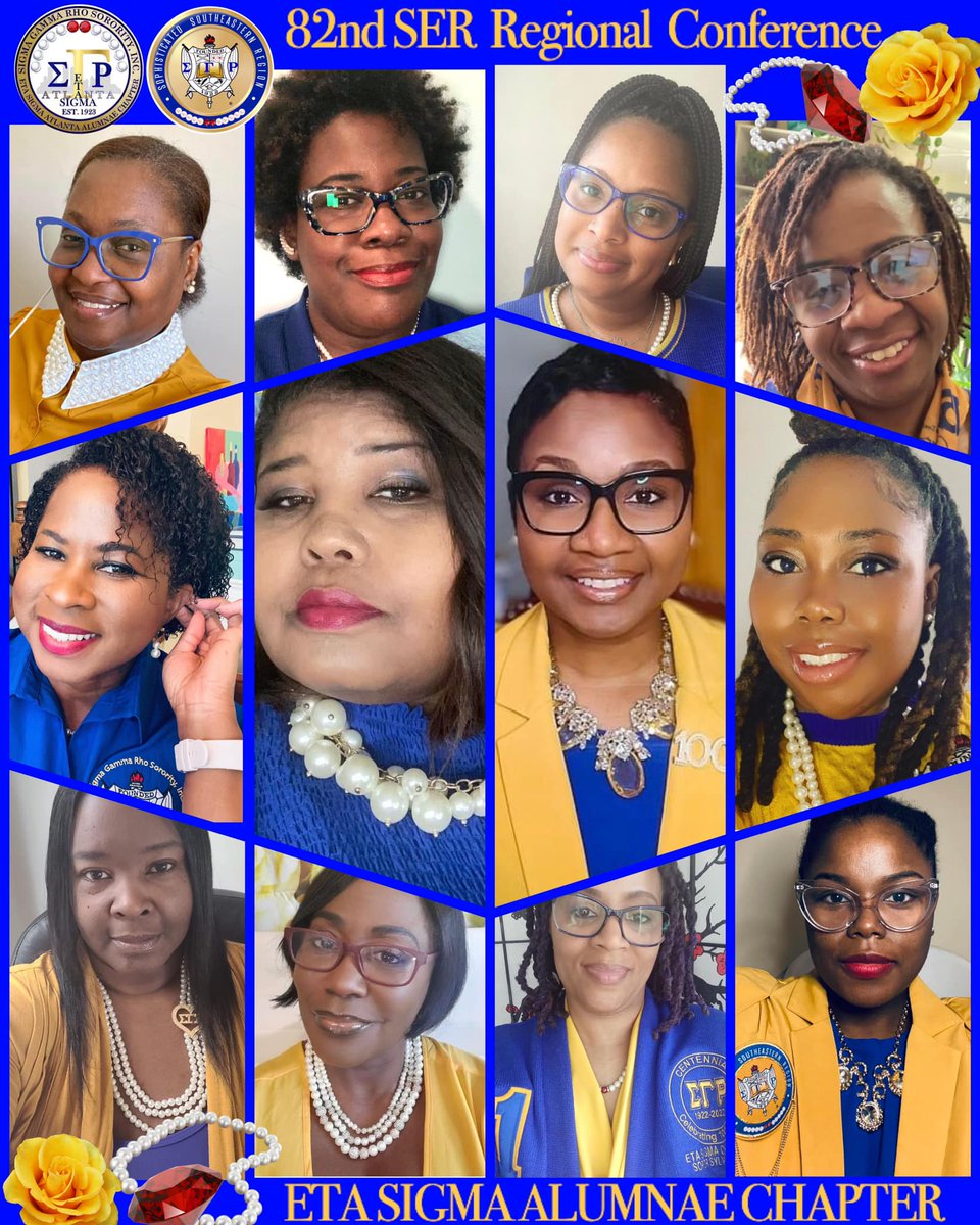 TheATLSGRhosHS's tweet photo. #EtaSigma has been attending the 82nd Southeastern Regional Conference this weekend! Take a look at a few of our Sorors enjoying the business and sisterhood of Sigma. Living a legacy of excellence!! 💙💛
#SigmaGammaRho #SERegionSGRho #SER82 #Greater #RHOadToCentennial #ATL https://t.co/eRbSN3YC7t