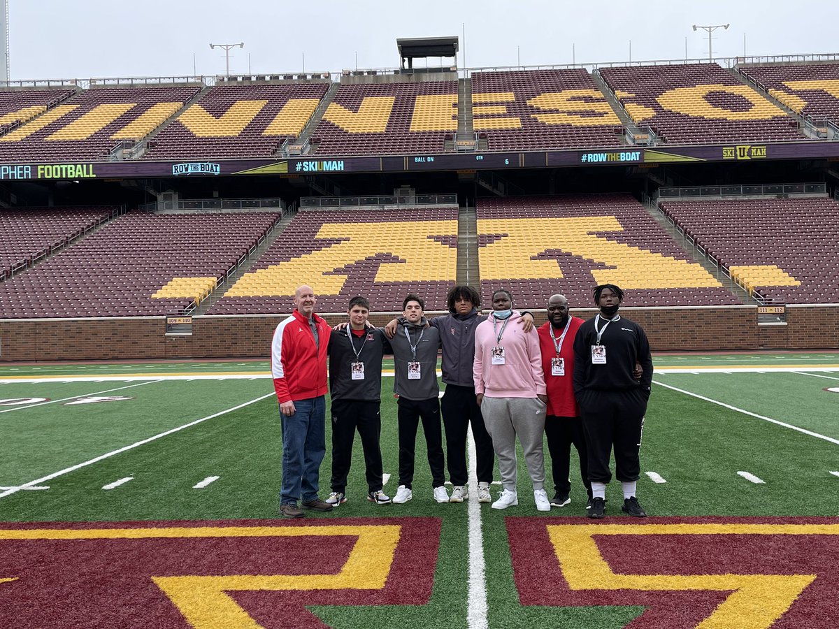 BigMTG50's tweet photo. Third stop @GopherFootball Thanks for the hospitality and an amazing stadium. Thank you Head Strength &amp; Conditioning Coach Dan Nichol and @KramerCook https://t.co/Kru6IFf2r4