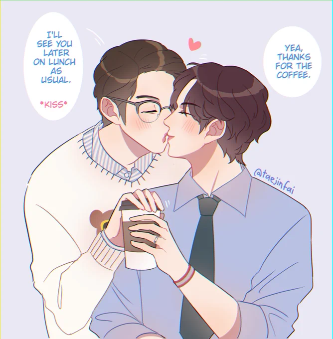 🐹🐻☕️ #taejin #btsfanart 