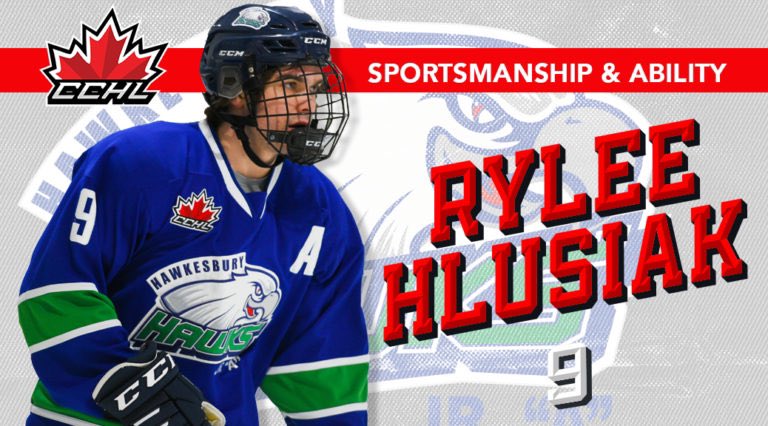Release | <a href="/hawkesburyhawks/">Hawkesbury Hawks</a> 2002 born F Rylee Hlusiak named the 2021-22 <a href="/TheCCHL/">The CCHL</a> Sportsmanship &amp; Ability Award recipient.

📷 icelevel.com
Graphic | Mark Kelly

🗞 | thecchl.ca/release-hawks-…