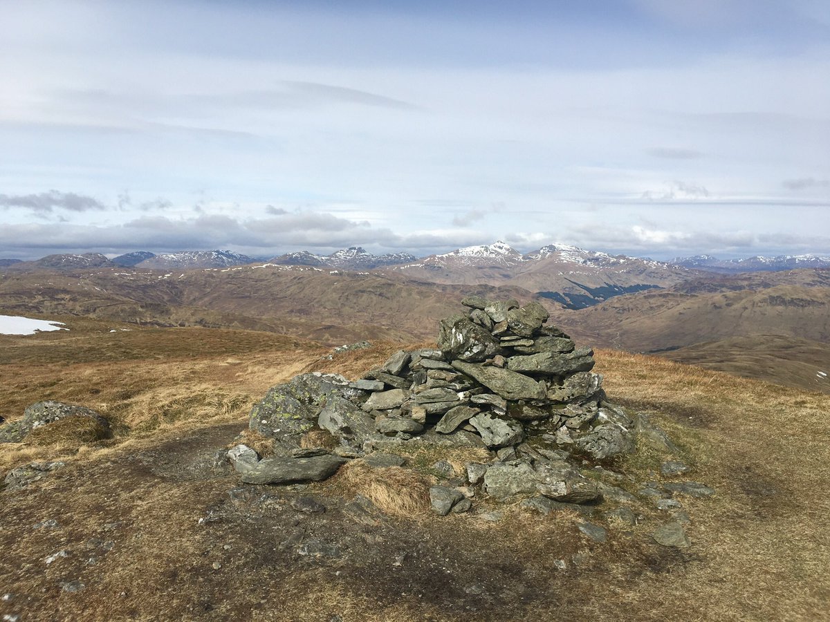 Bonxie67's tweet photo. Headed out early to walk up the #Corbett of #BenVane. Steep ascent in places but the reward was stunning views in all directions https://t.co/PbDDNwQqEs