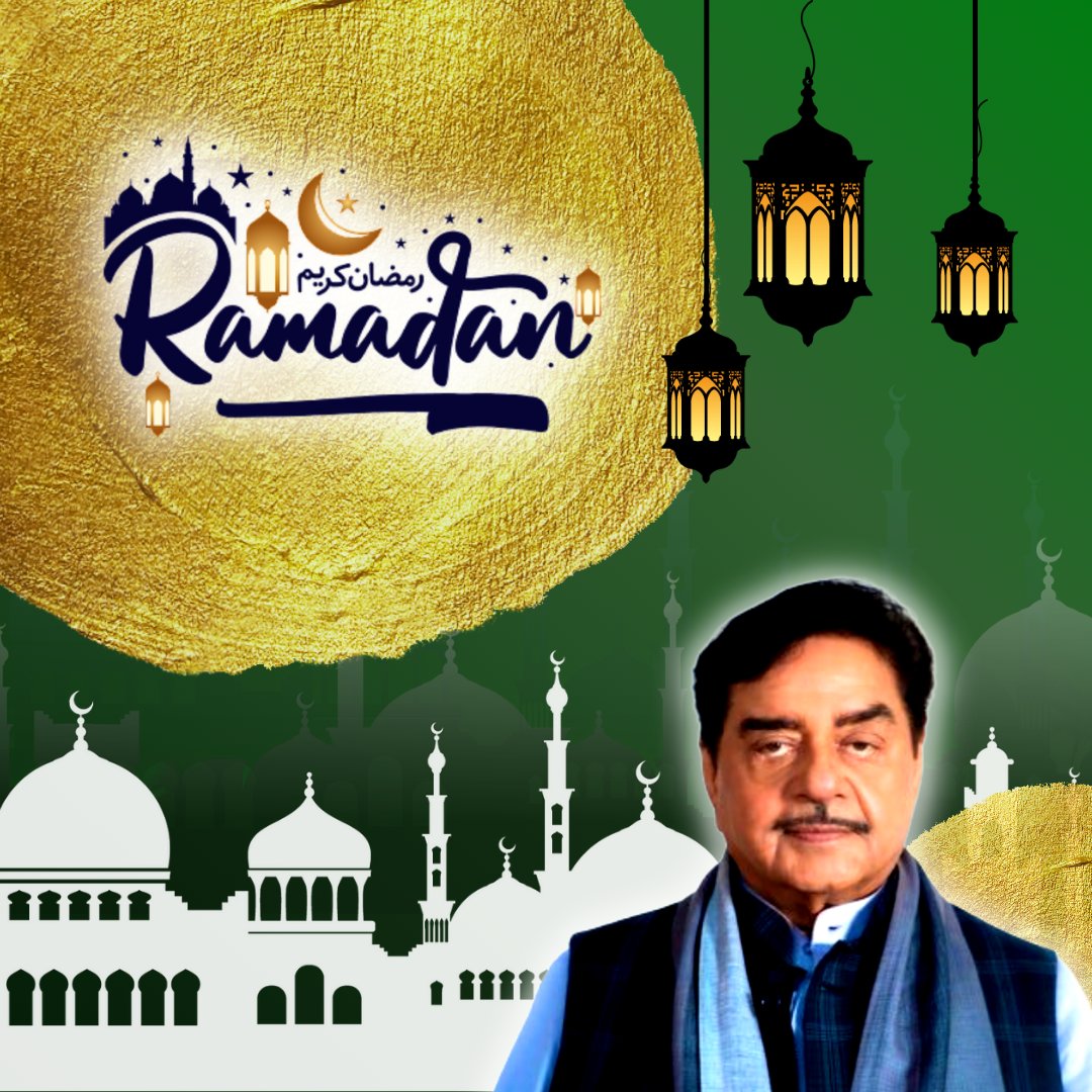 ShatruganSinha's tweet photo. May the holy month of #Ramadan bless you and your family with togetherness and happiness. https://t.co/zXiQZDUArM