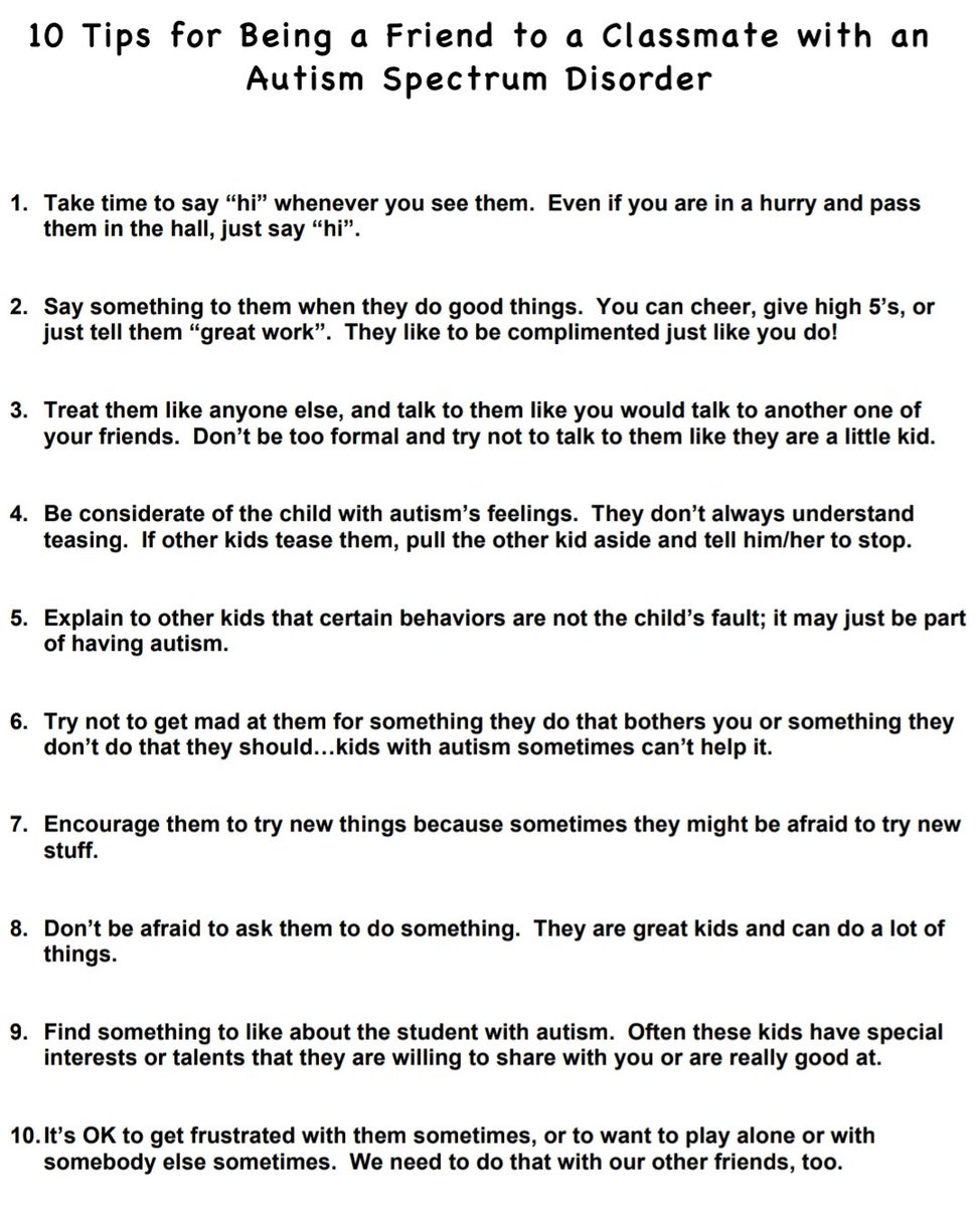 FHpsychs's tweet photo. April is Autism Awareness month, which encourages efforts to spread awareness, promote acceptance, and ignite change. We'd like to highlight some tips adults can teach  children on how to make friends with peers who have an Autism Spectrum Disorder from the Nebraska ASD Network https://t.co/0CGqEkUPSE