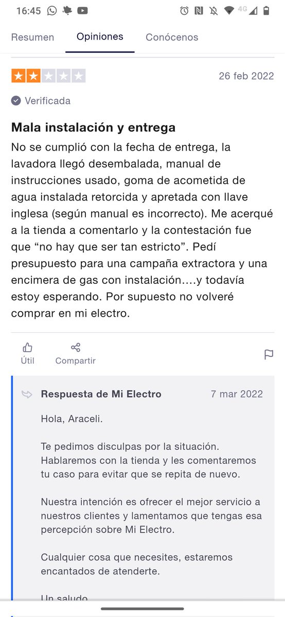 Venden cosas en mal estado. No entregan a tiempo. Son un kiosco con 5 empleados siempre atienden los mismos, no tienen postventa son una farsa.