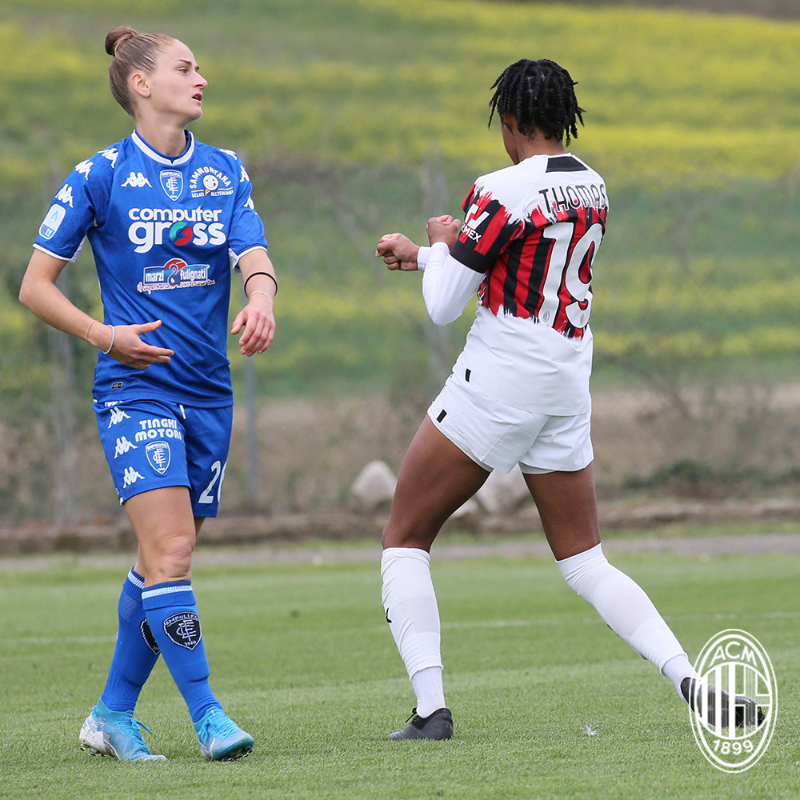 acmilan's tweet photo. #EmpoliMilan: 0⃣-3⃣ Bergamaschi + @Lindsey_T19 (x2) ⚽️
#FollowTheRossonere: a triumphant debut for our brand-new @pumafootball fourth kit 👏🤩
La nuova quarta maglia debutta con una vittoria 👏🤩
#MoveLikeMilan #SempreMilan
@PUMA #Nemen