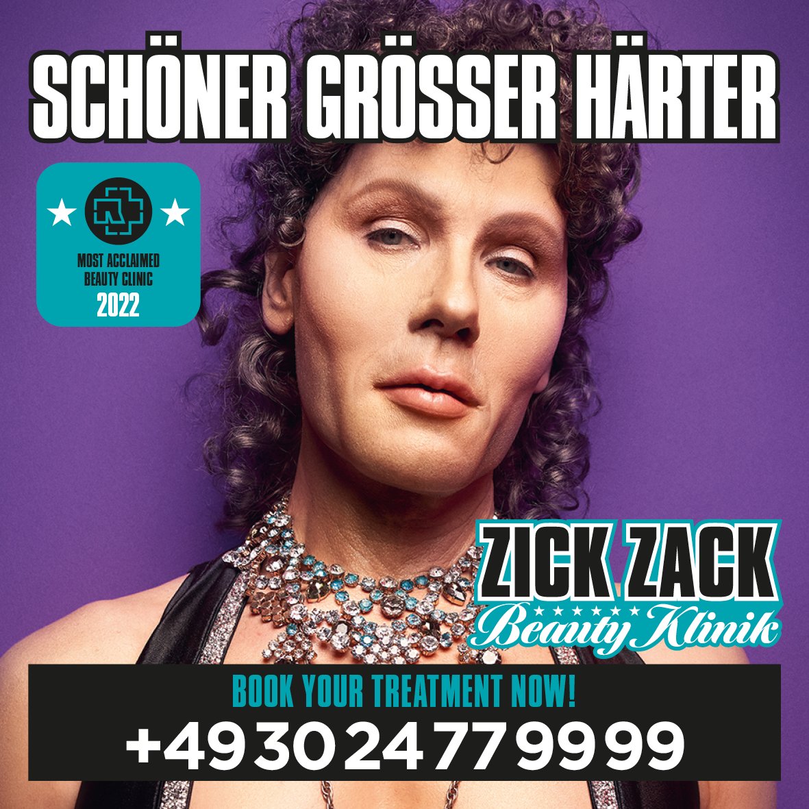 RSprachrohr's tweet photo. Schöner, größer, härter! Book your TREATMENT now! +49 30 24 77 99 99 https://t.co/dPYwb0VmNT