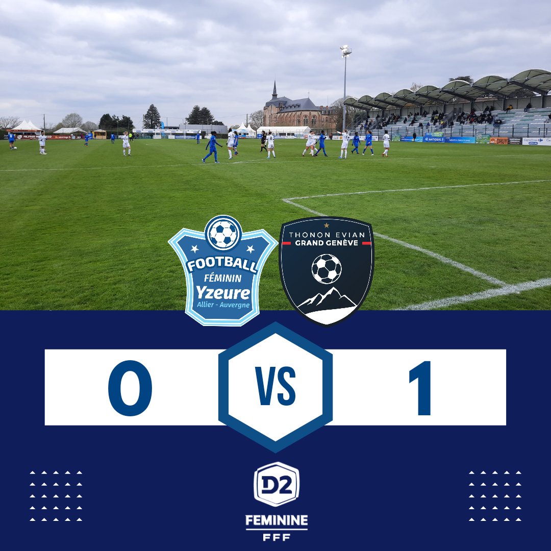 Yzeure_FFYAA's tweet photo. Match compliqué pour nos bleues qui n'ont pas réussi à rentrer dans le match. 

Malgré quelques occasions et une bonne défense, les bleues ont concédé un but.

#D2F https://t.co/4dCHbXdJZD