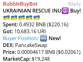 uri_inu's tweet photo. We bought back 10000 URI. 
We will reward it to the best tweet about $URI in the next 24 hours. 
Must tag 1 friend / crypto investor — let's gooo!

#RESCUEUKRAINE https://t.co/esh0U8XnL8