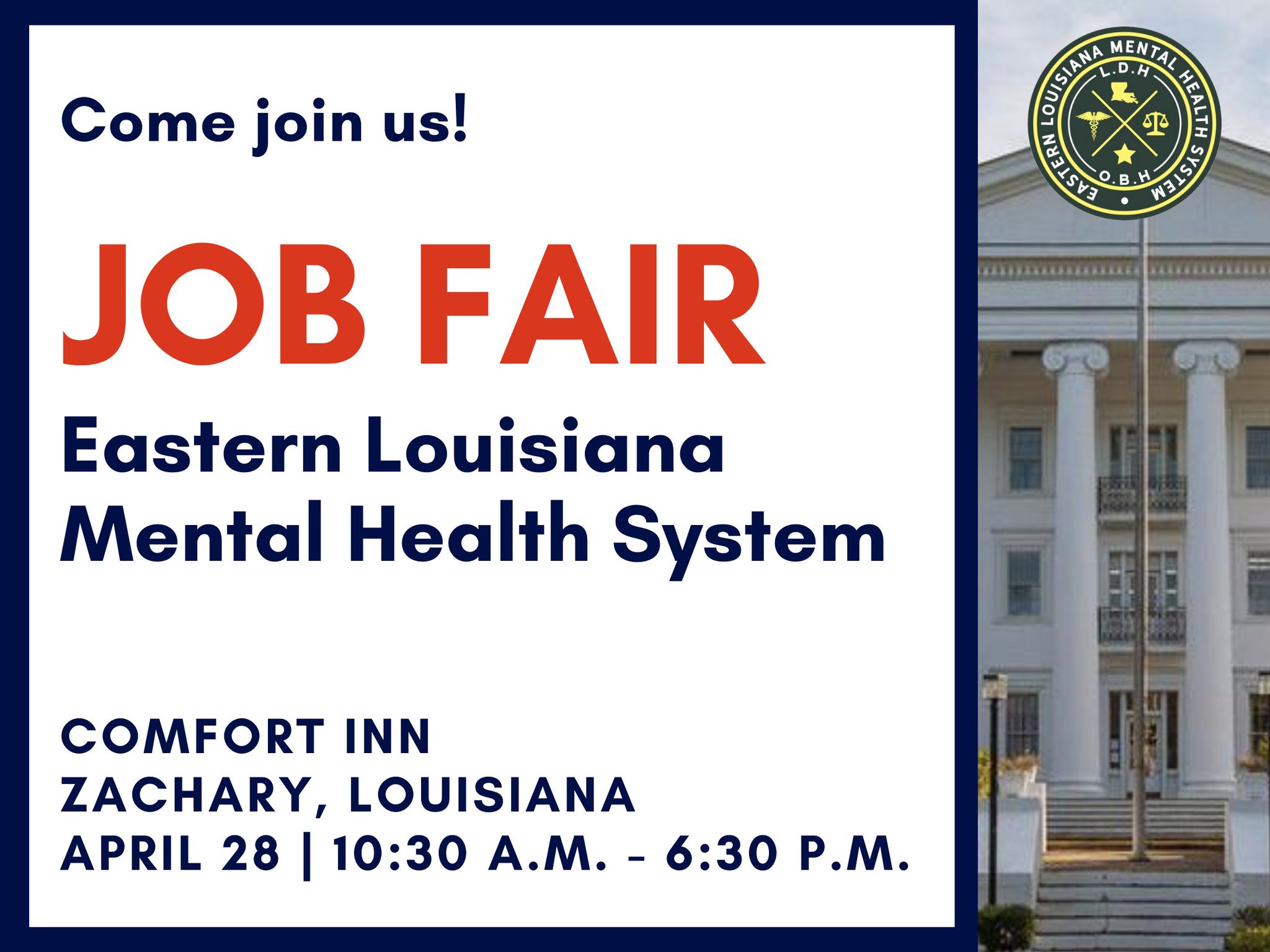Louisiana Department of Health on Twitter "Eastern Louisiana Mental