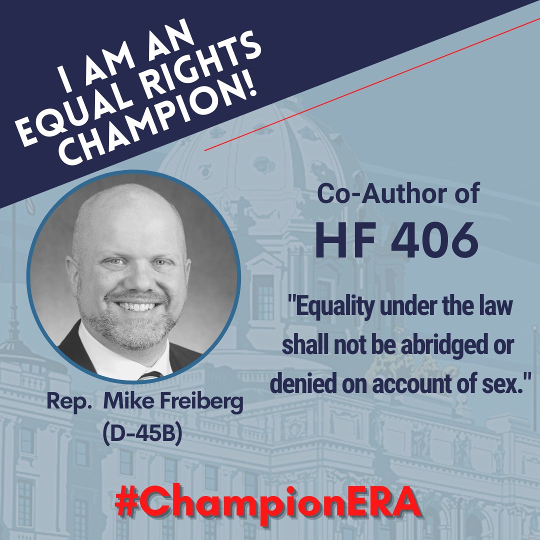 RT @RepFreiberg: I was also named an Equal Rights Champion for my support of the Equal Rights Amendment. https://t.co/ddvtkffaHu