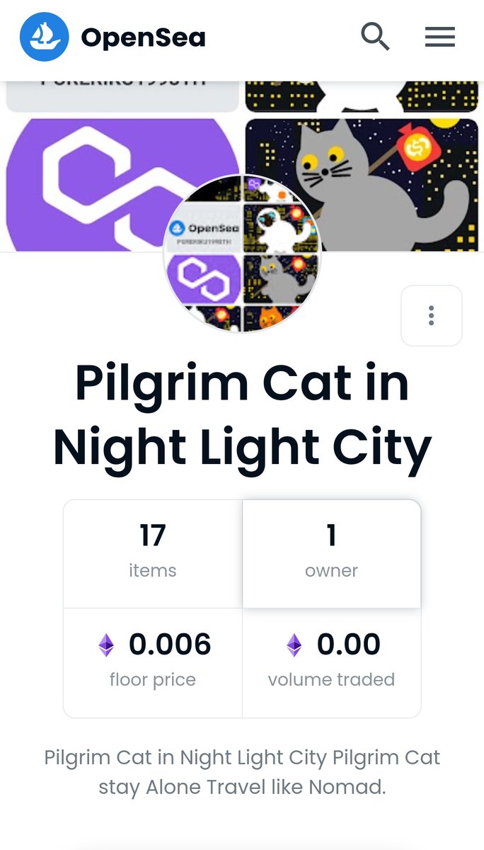 Pureriku1998TH's tweet photo. Hi everyone.
Pilgrim Cat in Night Life Collection on https://t.co/o4DY9pfzVB (Polygon)
Update 3/4/2022 GMT+7🇹🇭🐱🙏🐱
Link : https://t.co/vHH9XQwSkQ
Price 0.006 ETH On Polygon
#NFTTHAILAND #NFTThaicommunity #NFTthaiartist #NFTpolygon https://t.co/XAlspQPf5p