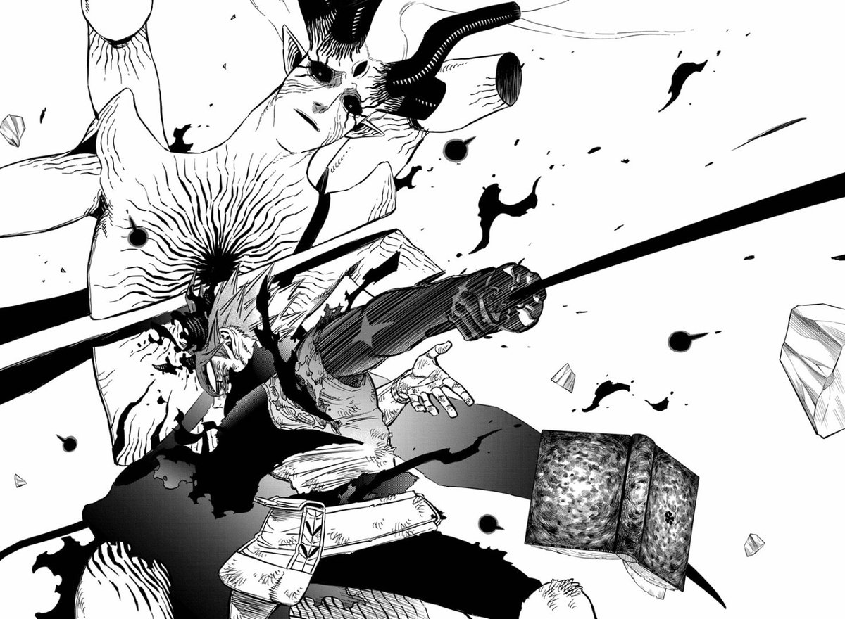 these pages goes so hard!!! but surely Lucifero ain't done yet... really love Asta's facial expressions in every panels of this chapter!
#ブラッククローバー
#BlackClover 
