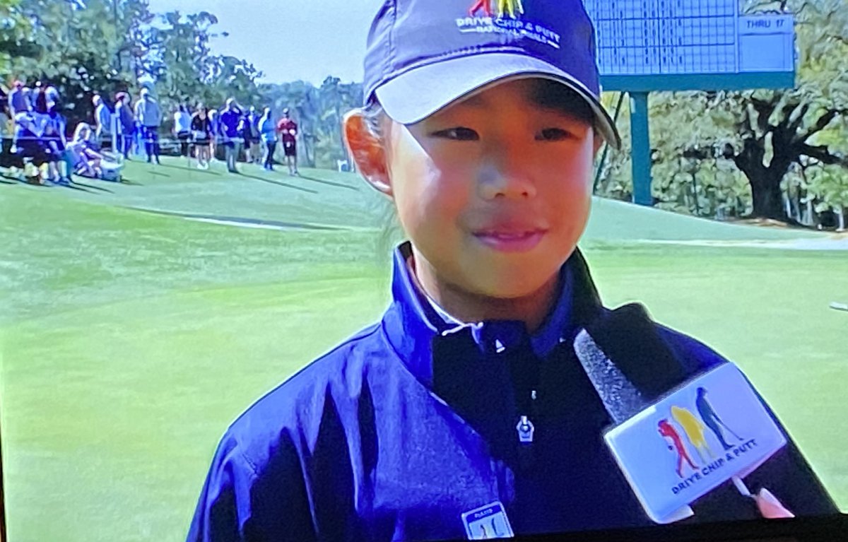 GolfweekNichols's tweet photo. “I’m gonna tell those boys I’m good at golf.” 

You sure are! #WINNING https://t.co/uhxmR7q3vV
